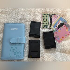 Fujifilm Instax Mini Photo Album + Frames & Decorative Film Inserts Bundle